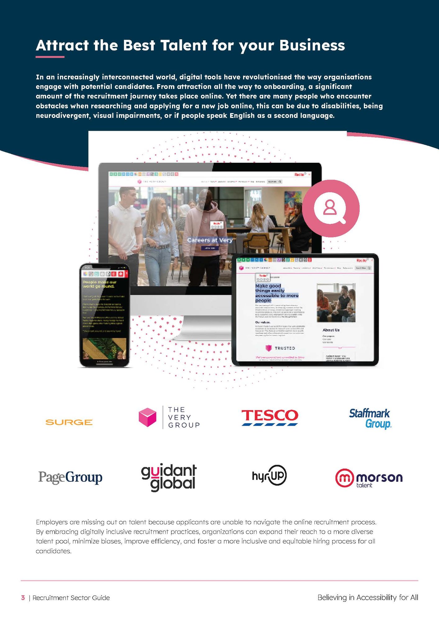 Attract the best talent for your business page from the Recruitment Sector Guide