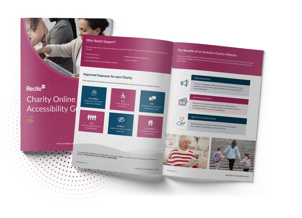 Recite Me Accessibility Charity Guide