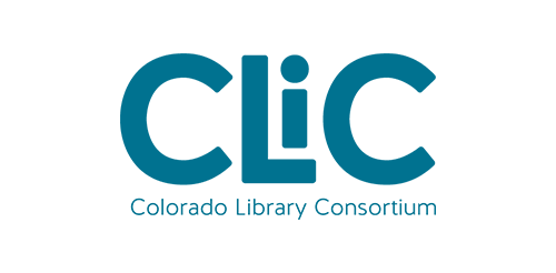 A picture of the Clic Colorado Library Consortium logo.