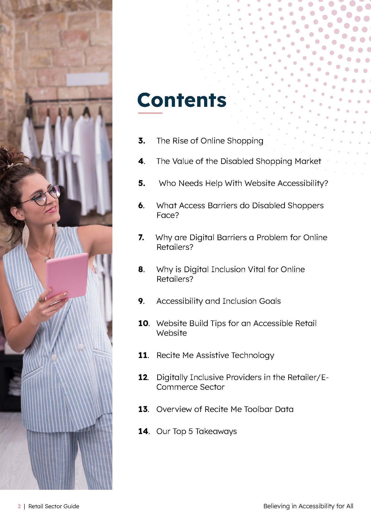 Contents page of Retail Accessibility Guide-1