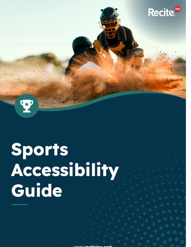 Cover page of Sports Accessibility Guide