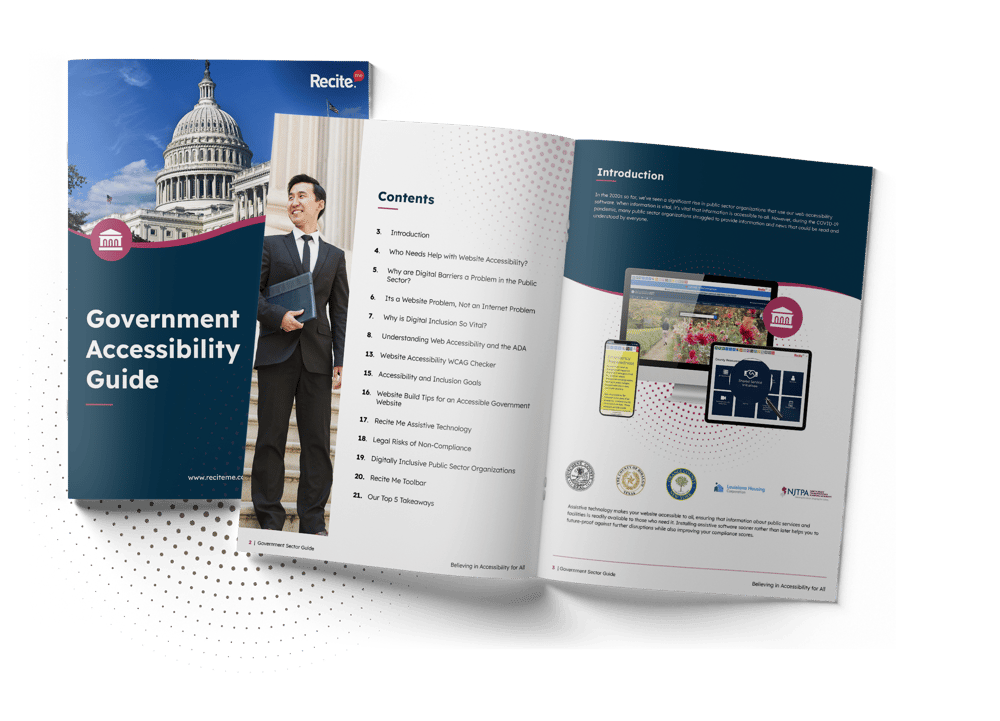 Government Sector Guide mockup