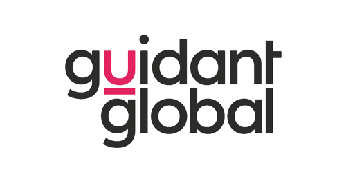 Guidant Global is written in bold, black writing with the U in a deep pink.