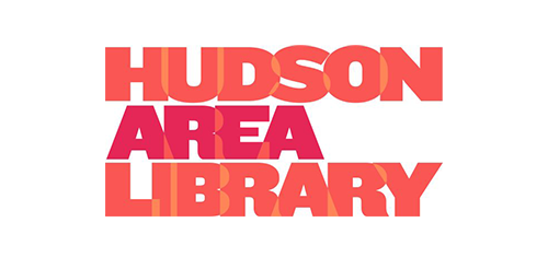 A picture of the Hudson Area Library logo.