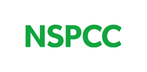 NSPCC is written in a bold, grass-green font.