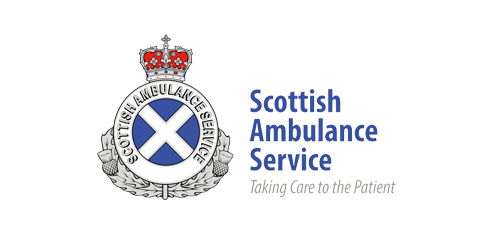 A photo of the Scottish Ambulance Service logo.