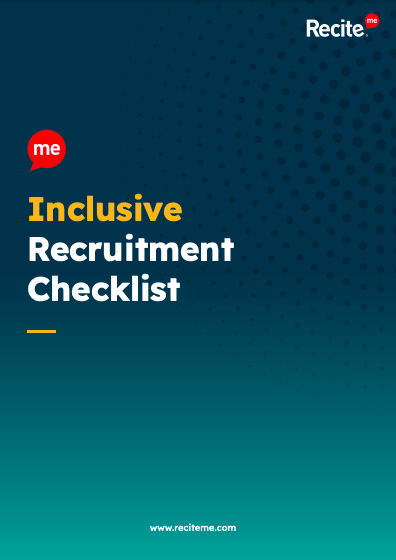 Inclusive Recruitment Checklist Front Cover