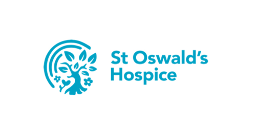 A picture of the St Oswald Hospice logo.