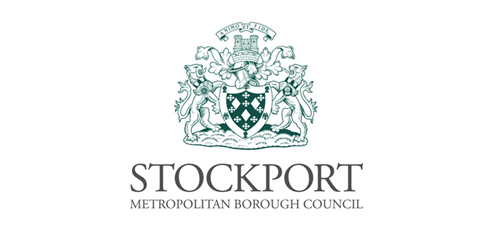 The Stockport Metropolitan Borough Council logo.