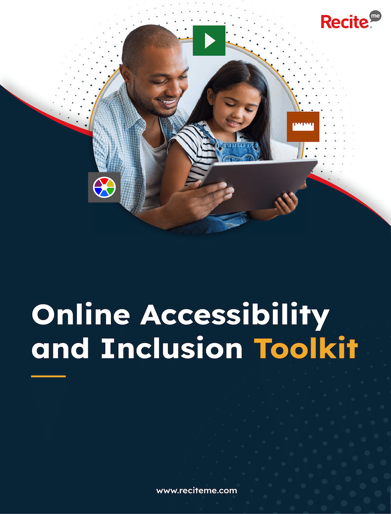 A screen grab of the front page for the Online Accessibility and Inclusion Toolkit.