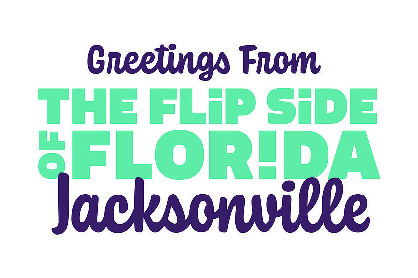 Greetings from the Flip Side of Florida Jacksonville logo