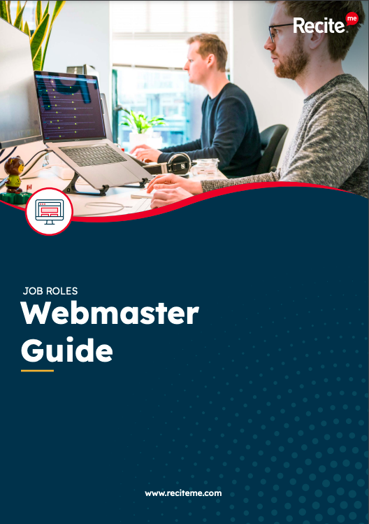 Webmaster guide front cover